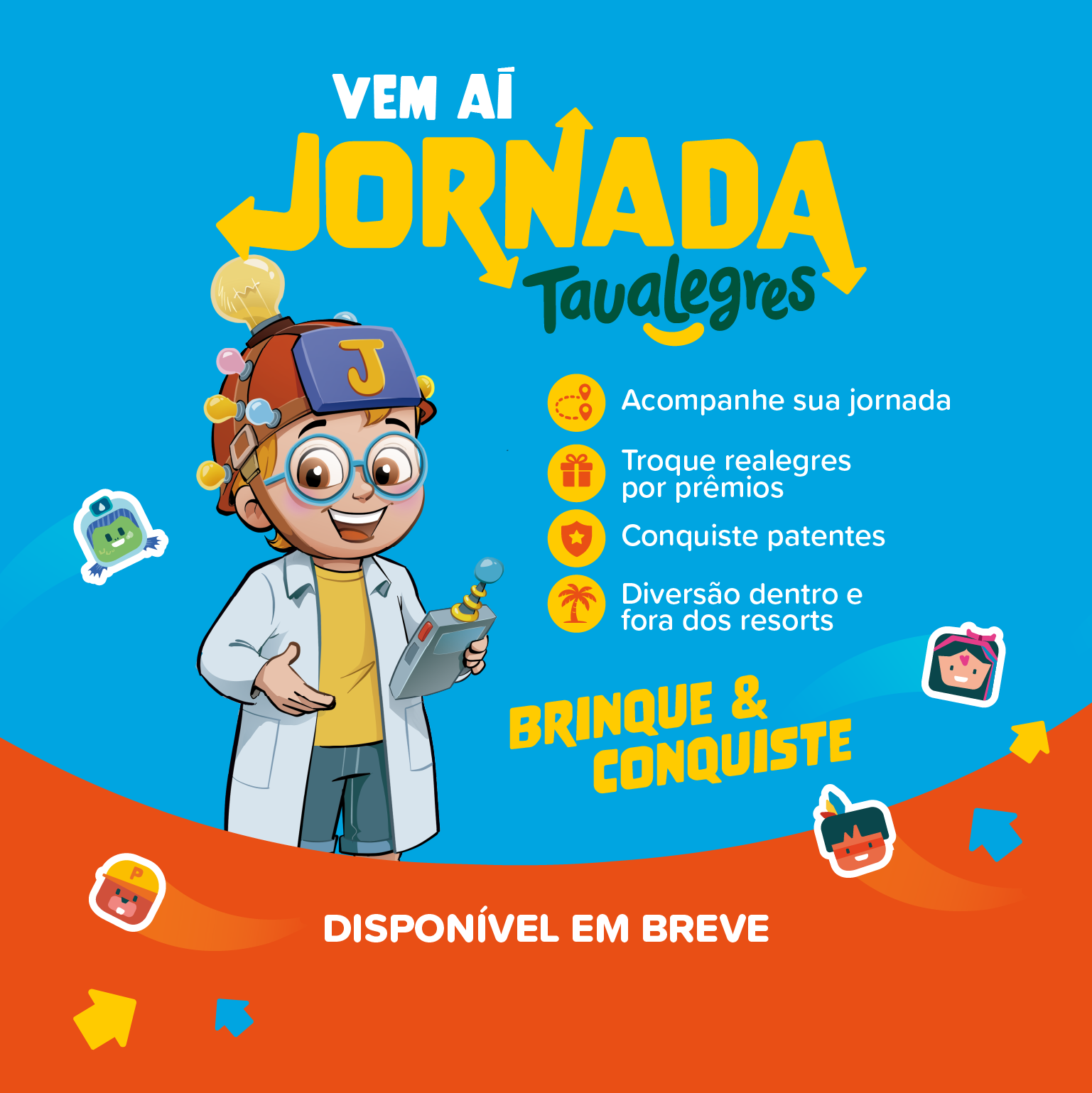 A jornada dos Taualegres na palma da sua mão — baixe o app