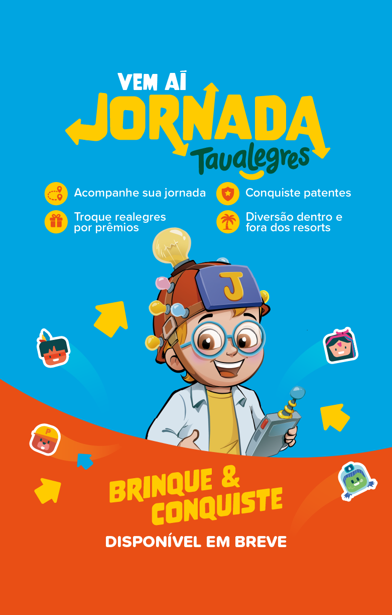 A jornada dos Taualegres na palma da sua mão — baixe o app