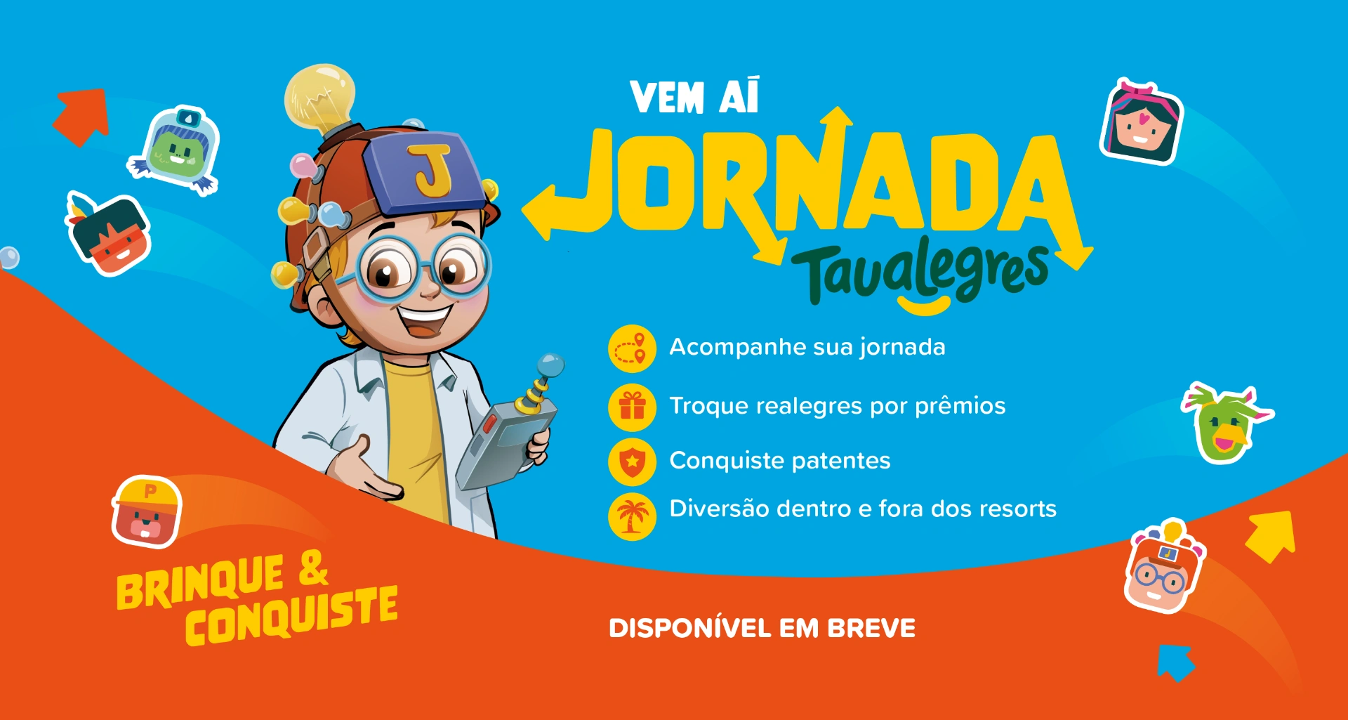 A jornada dos Taualegres na palma da sua mão — baixe o app