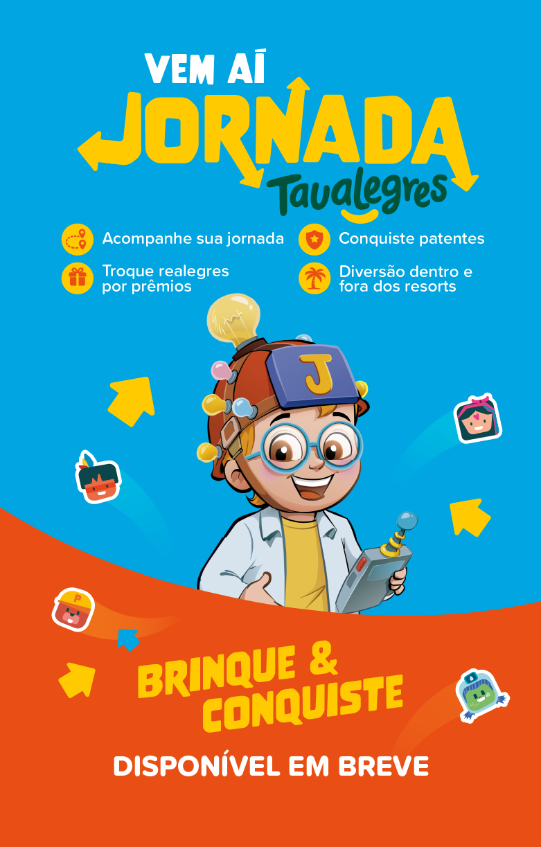 A jornada dos Taualegres na palma da sua mão — baixe o app